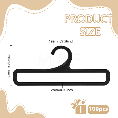 100Pcs Plastic Towel and Scarf Rack Hooks AJEW-GO0004-74-1