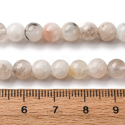 Natural White Moonstone Beads Strands G-I388-01-6mm-1