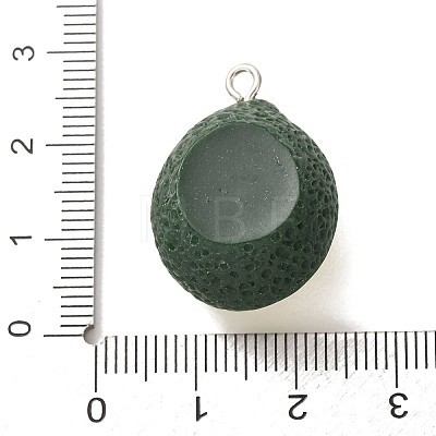 Fruit Opaque Resin Imitation Food Pendants RE-CBA18E8-01P-02-1