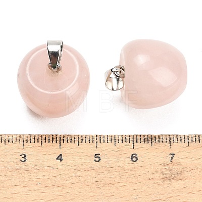Natural Rose Quartz Pendants GG-K002-15B-1