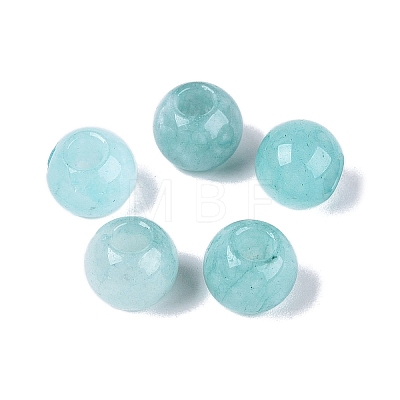 Natural White Jade European Beads G-Q607-01A-04-1