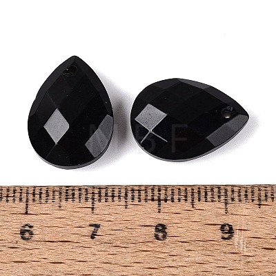 Natural Black Onyx Pendants G-N362-13P-1