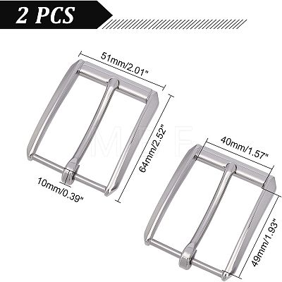 Stainless Steel Roller Buckles FIND-WH0110-169-1