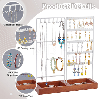 Iron Jewelry Display Stands AJEW-WH0518-11B-1