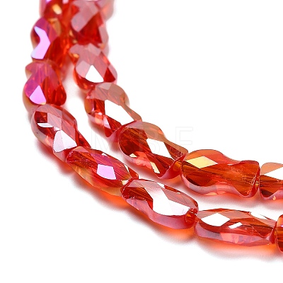 Electroplate Glass Beads Strands EGLA-P066-01A-AB09-1