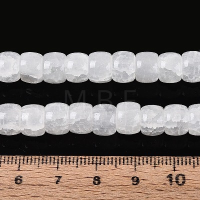 Baking Paint Crackle Glass Beads Strands DGLA-N019-02A-04-1