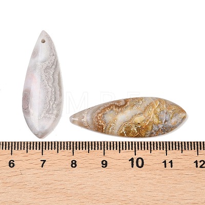 Natural Mexican Agate Pendants G-K381-16A-1