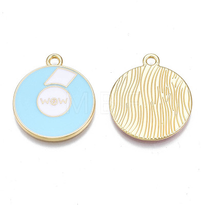 Alloy Enamel Pendants PALLOY-N170-021C-NR-1