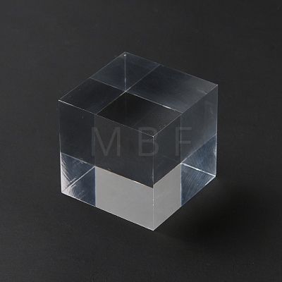 Square Transparent Acrylic Jewelry Display Pedestals ODIS-WH0329-31B-1