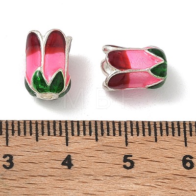 Alloy Enamel Beads AL-CBA612E-10S-1