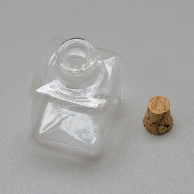 Glass Bottle Bead Containers AJEW-R045-13-1