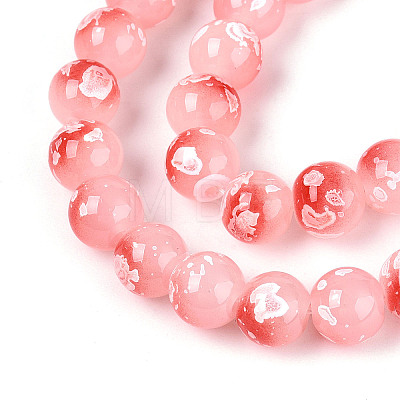 Baking Paint Glass Beads X1-DGLA-N015-8mm-03-1