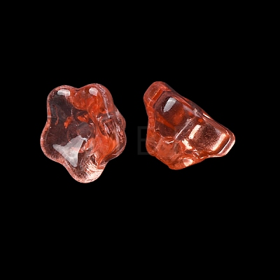 Baking Paint Transparent Glass Beads GLAA-T025-81C-04-1