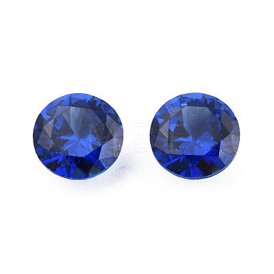 Diamond Shaped Cubic Zirconia Pointed Back Cabochons ZIRC-R004-8mm-06-1