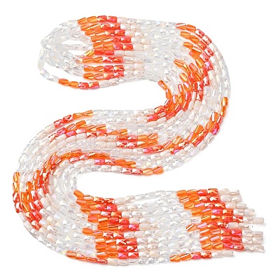 Electroplate Glass Beads Strands EGLA-D300-05-14-1