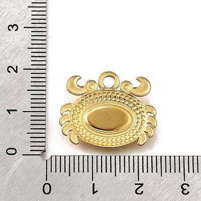 304 Stainless Steel Pave Natural White Shell Pendants STAS-C122-21B-02G-1