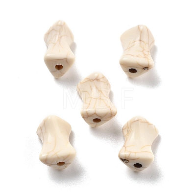 Crackle Opaque Acrylic Beads OACR-Z026-16-1