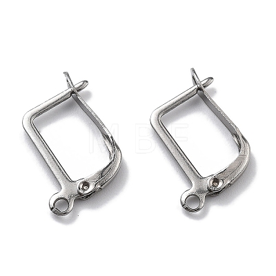 Non-Tarnish 304 Stainless Steel Hoop Earring Findings STAS-E194-26P-1