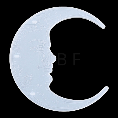 Moon Shape Floating Shelf DIY Silicone Molds Kit DIY-G093-02F-1