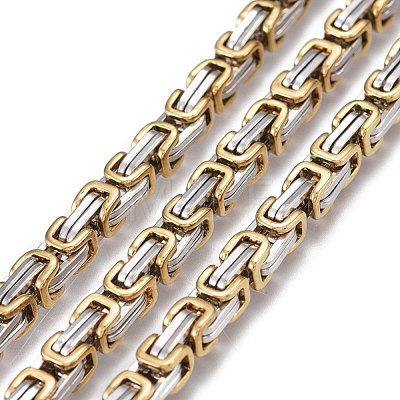 304 Stainless Steel Byzantine Chains CHS-K010-03A-PG-1