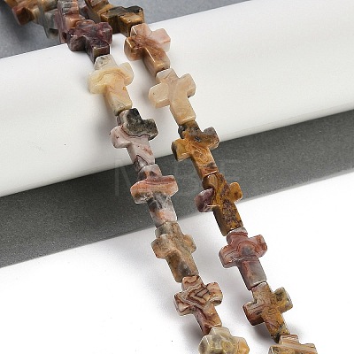 Natural Crazy Agate Beads Strands G-I369-A04-02-1