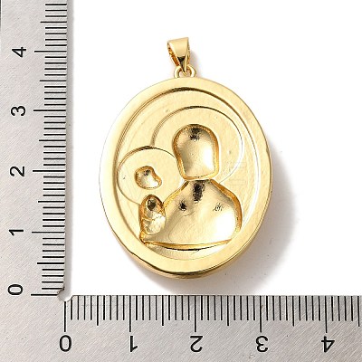 Rack Plating Brass Pendants KK-U027-27G-1