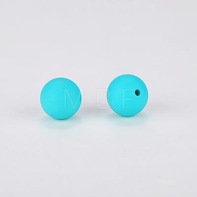 Round Silicone Focal Beads SI-JX0046A-01-1