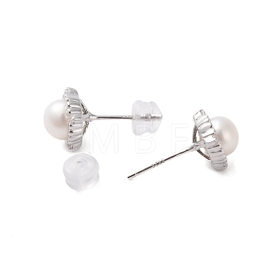 Anti-Tarnish 925 Sterling Silver Studs Earring EJEW-H002-36P-1