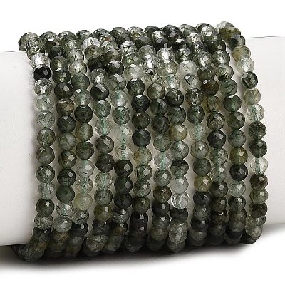 Natural Green Rutilated Quartz Beads Strands GG-CBA9722-A05-4mm-1
