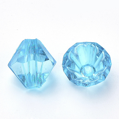 Transparent Acrylic Beads X1-TACR-S146-4mm-15-1