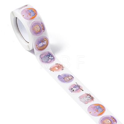 8 Patterns Paper Cartoon Sticker Rolls STIC-E001-07-1