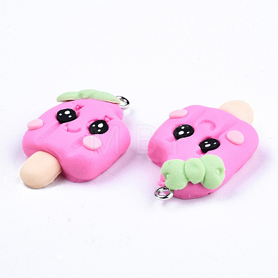 Handmade Polymer Clay Charms CLAY-T016-63E-1