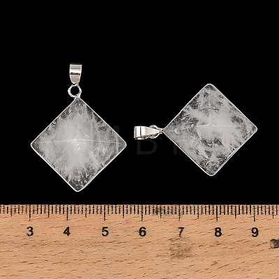 Natural Quartz Crystal Pendants G-H359-03P-01-1