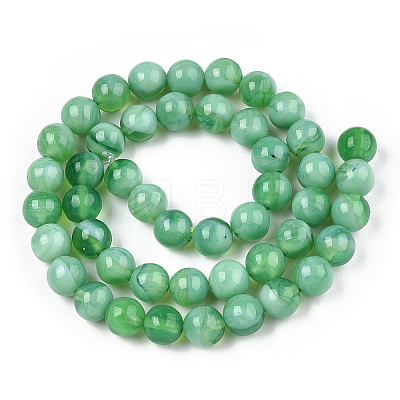 Glass Round Beads Strands GLAA-M044-01L-1