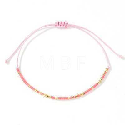 Bohemian Glass Seed Bead Braided Bead Bracelets ML0105-1-1