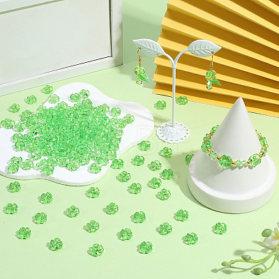 200Pcs Transparent Acrylic Beads OACR-SP0002-40B-1