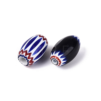 Handmade Millefiori Glass Barrel Beads LS-LA-N002-09F-1