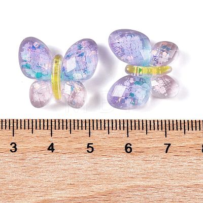 Transparent Epoxy Resin Butterfly Decoden Cabochons LS-CRES-M034-02A-1