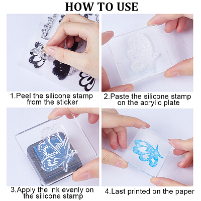 Clear Silicone Stamps DIY-WH0504-62A-1