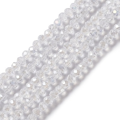 Crystal Glass Rondelle Beads Strands X-EGLA-F049C-03-1