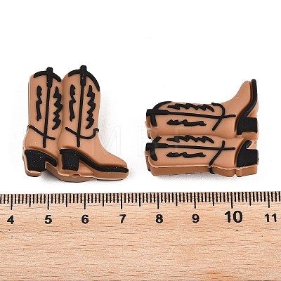 Cowboy Theme Silicone Focal Beads SIL-G014-01B-1