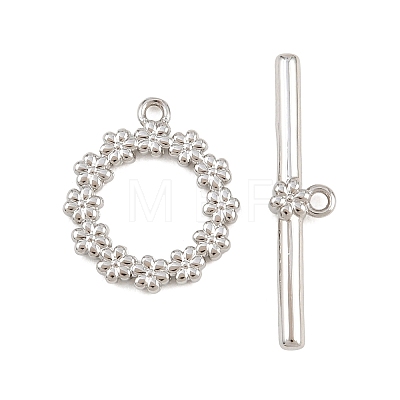 Brass Toggle Clasps KK-G548-34B-P-1