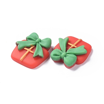 Christmas Theme Opaque Resin Cabochons RESI-F042-01C-1