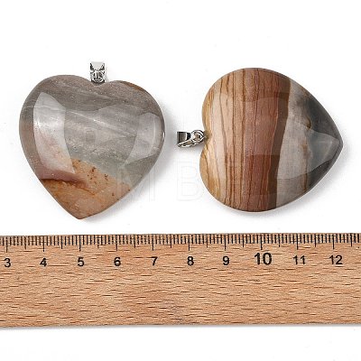Natural Picasso Jasper Pendants GG-K002-12A-27-1