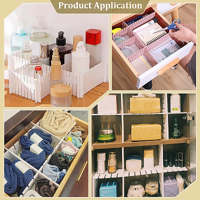 Rectangle Plastic Drawer Dividers AJEW-WH0556-99-1
