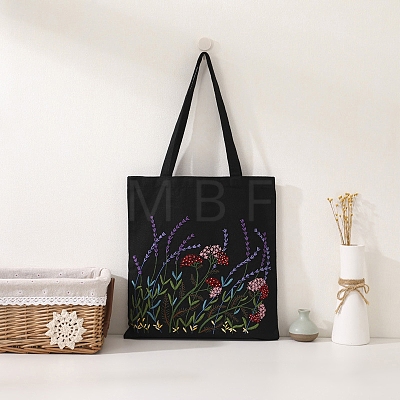 DIY Canvas Bag Flower Embroidery Kits PW-WG4A38F-06-1