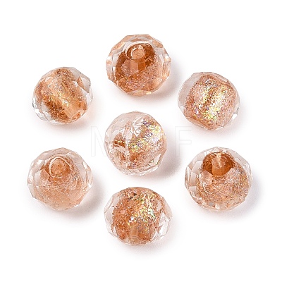 Handmade Foil Glass Beads FOIL-Q001-02H-1