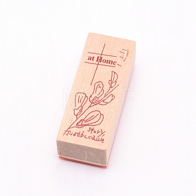 Wooden Stamps AJEW-WH0018-64K-1