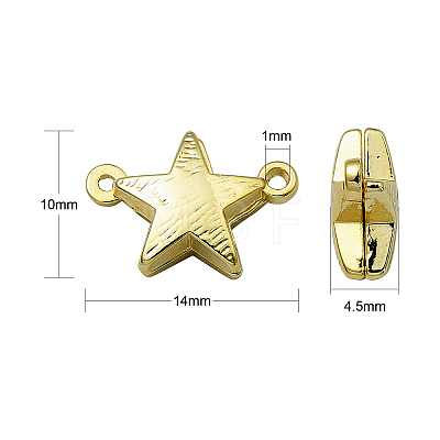 10 Sets 2 Colors Alloy Magnetic Clasps PALLOY-CJ0002-35-1
