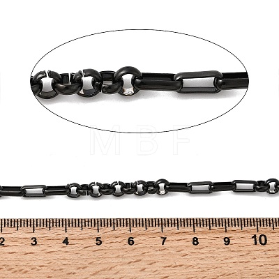 304 Stainless Steel Figaro Chains CHS-K024-03EB-1